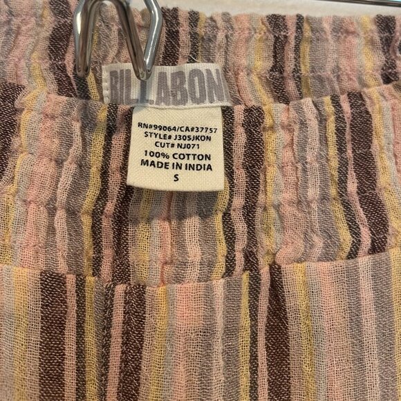 Billabong Low Rise Striped Beach Pants Size Small - Picture 5 of 9